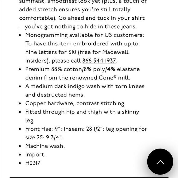 Madewell 9” High-Rise Skinny Jeans: Destructed Edition! 🔥 - Picture 11 of 11